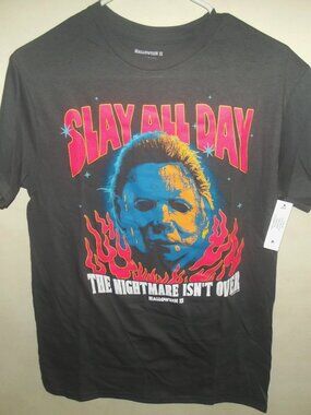 Men's Halloween Slay All Day SS T Shirt Sz 34/36 NWT